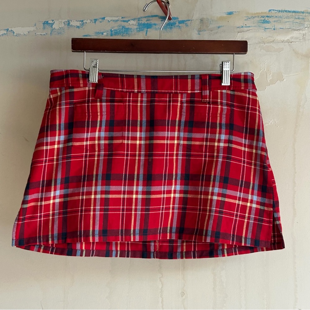 Red Plaid Women's Skirt